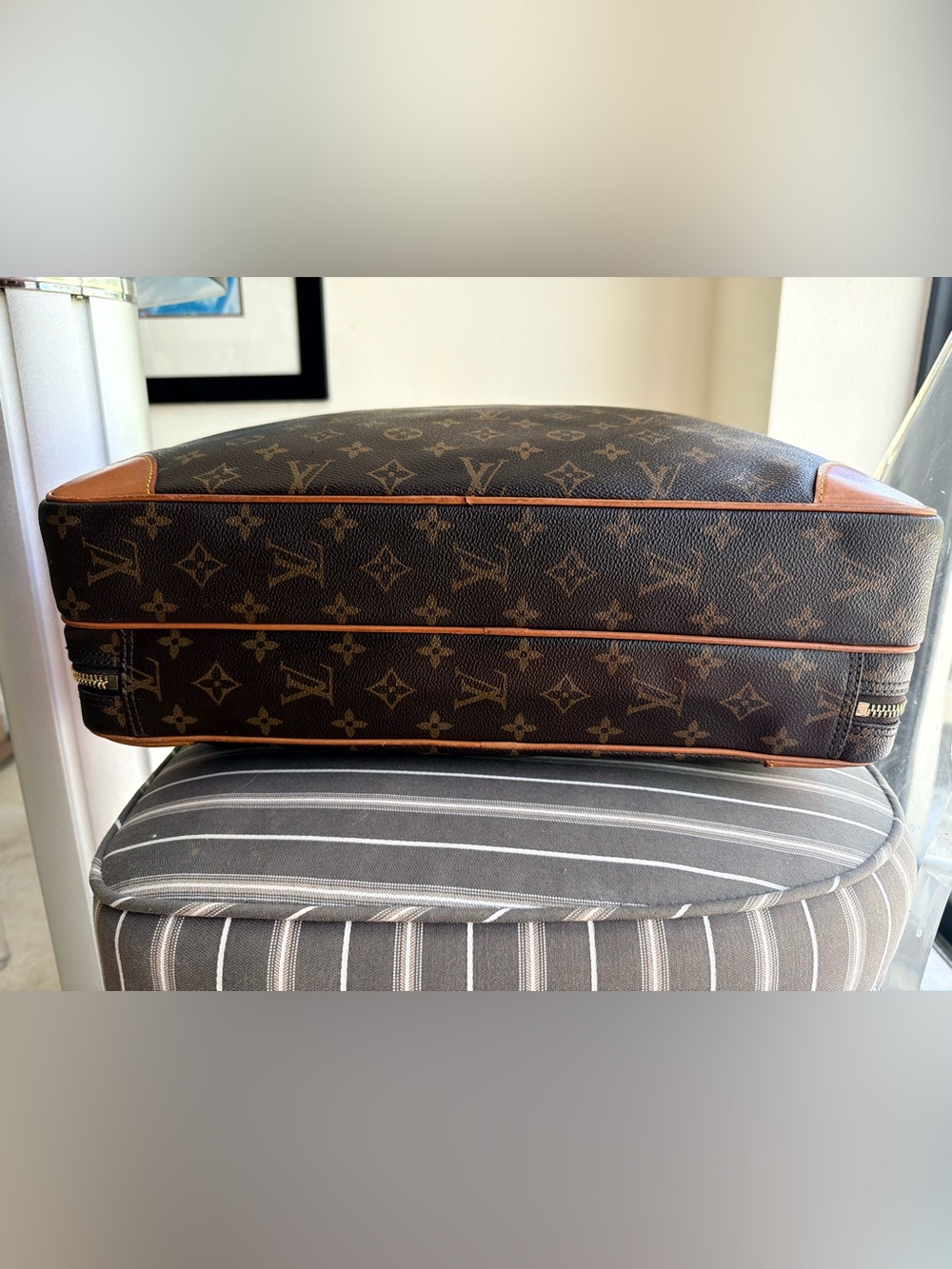 Louis Vuitton Monogram Porte-Documents Voyage GM Briefcase w luggage tag - Picture 6 of 16